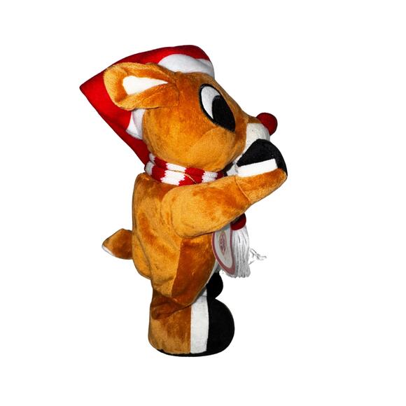 Rudolph the Red-Nosed Reindeer 50th Anniversary Plush | Light-Up Nose | 14” - Picture 10 of 10